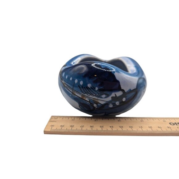 Mid 20th Century A. J. Tonala Mexico Bowl/ Ashtray with Bird Signed - Picture 6 of 12